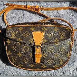 Authentic Louis Vuitton Vintage Jeune fille PM Monogram Canvas Crossbody Bag